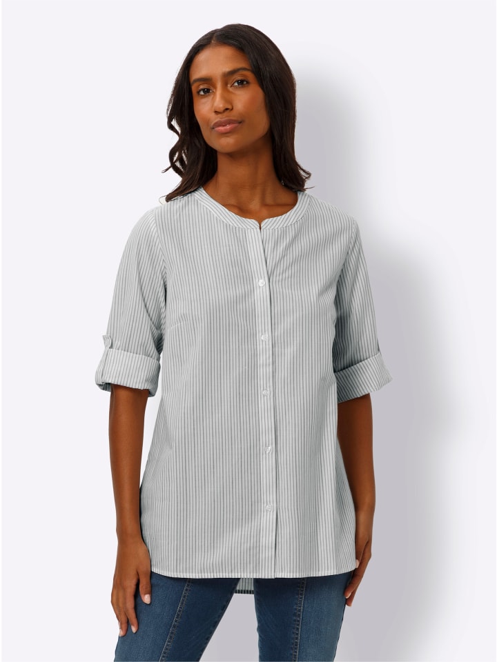 Полосатая блузка в темно-синюю и белую полоску Heine
Полосатая блузка в темно-синюю и белую полоску Heine