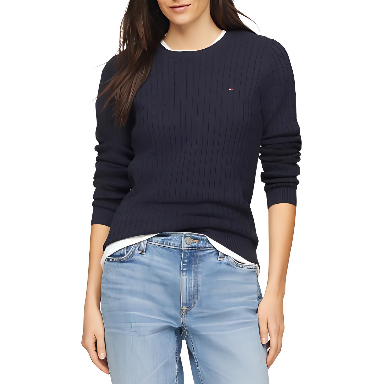 Tommy Hilfiger Кабельный свитер женский White
Tommy Hilfiger Кабельный свитер женский White