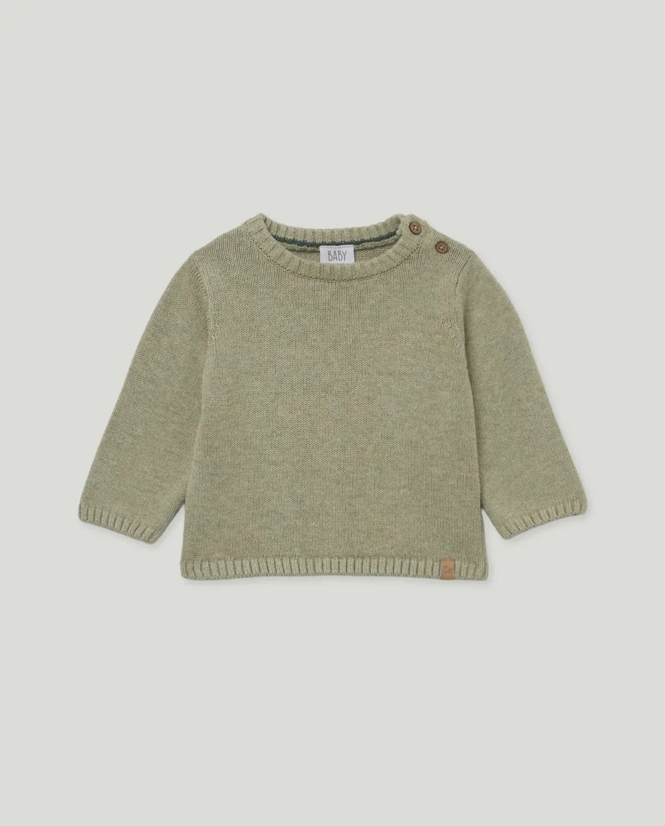 Детский свитер с круглым вырезом Baby El Corte Inglés, хаки
Детский свитер с круглым вырезом Baby El Corte Inglés, хаки