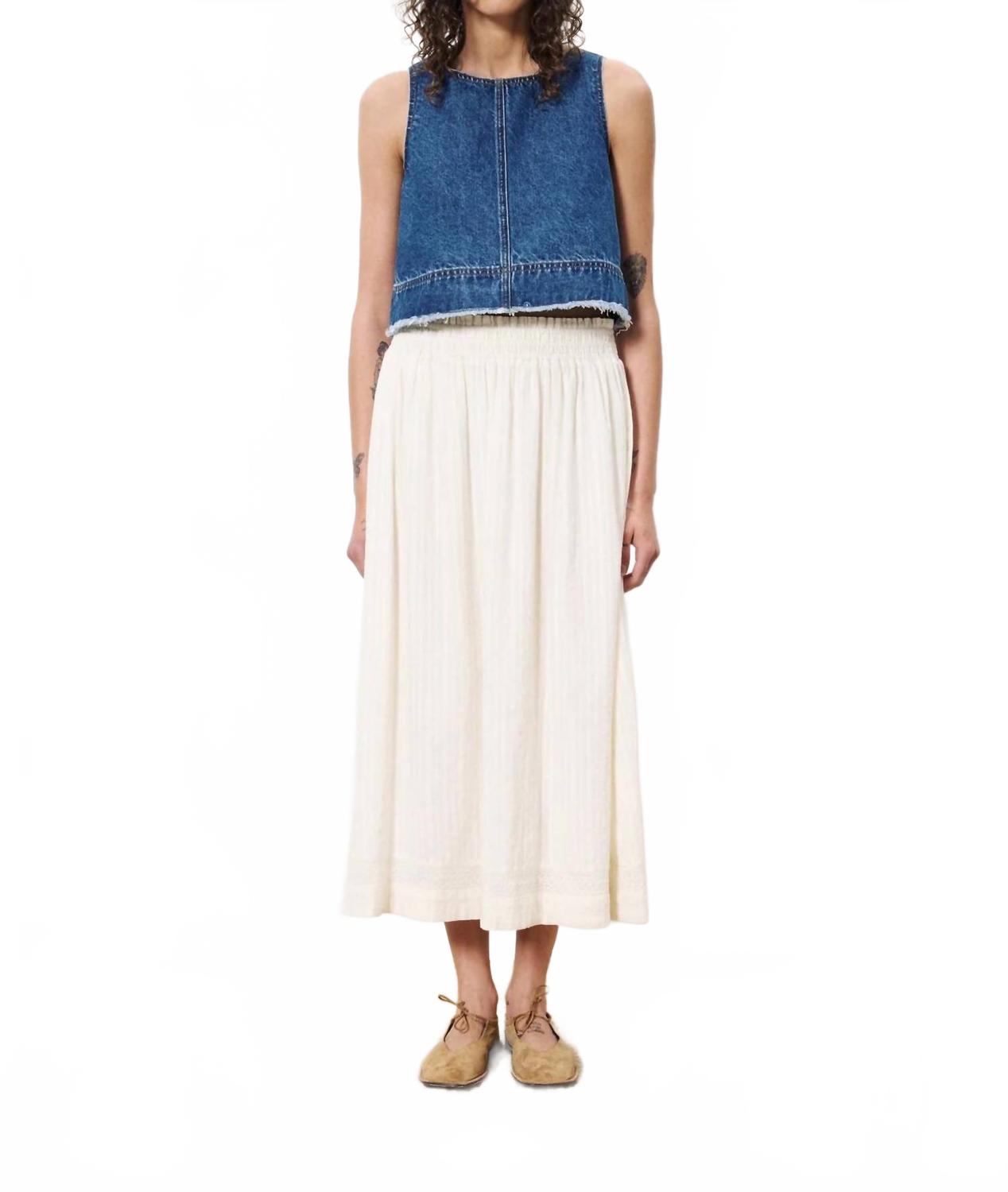 Кремовая миди-юбка Akane FRNCH
Кремовая миди-юбка Akane FRNCH