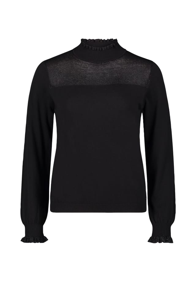 Вязаный свитер с люрексовой нитью Betty & Co, черный
Вязаный свитер с люрексовой нитью Betty & Co, черный