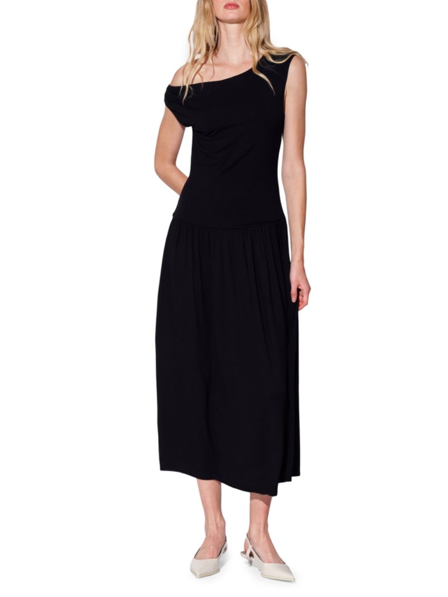 Платье миди на одно плечо, вязаное в технике седловидной вязки Walter Baker, черный
Платье миди на одно плечо, вязаное в технике седловидной вязки Walter Baker, черный