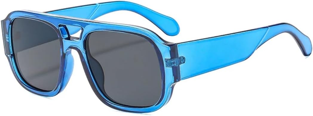 Солнцезащитные очки для мужчин и женщин - защита UV400 - двойные перемычки, градиентные линзы в стиле панк, для занятий спортом на открытом воздухе и вождения DSVIGF, Blue Grey
Солнцезащитные очки для мужчин и женщин - защита UV400 - двойные перемычки, градиентные линзы в стиле панк, для занятий спортом на открытом воздухе и вождения DSVIGF, Blue Grey