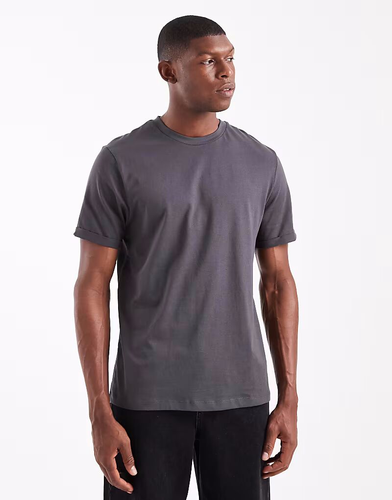 Футболка Essentials с закатанными рукавами и круглым вырезом, цвет «уголь» Asos Design, темно-серый
Футболка Essentials с закатанными рукавами и круглым вырезом, цвет «уголь» Asos Design, темно-серый