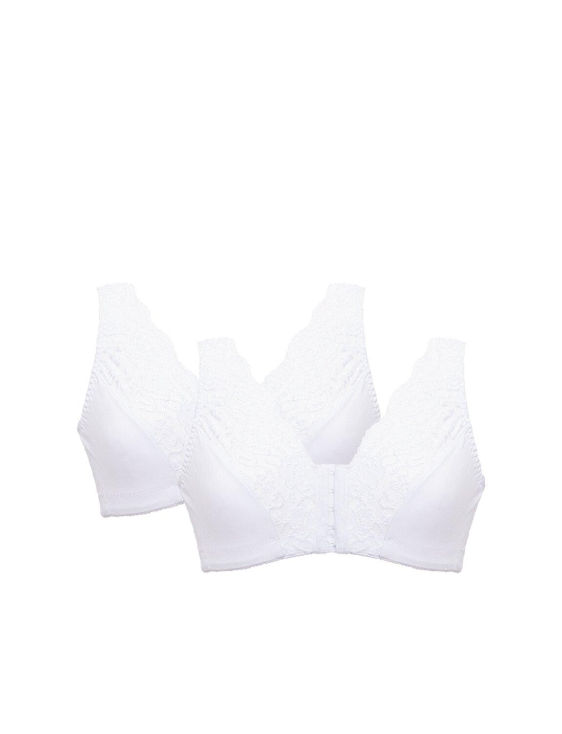 Набор из двух бюстгальтеров Magic с кружевной застежкой спереди Eden House, белый
Набор из двух бюстгальтеров Magic с кружевной застежкой спереди Eden House, белый