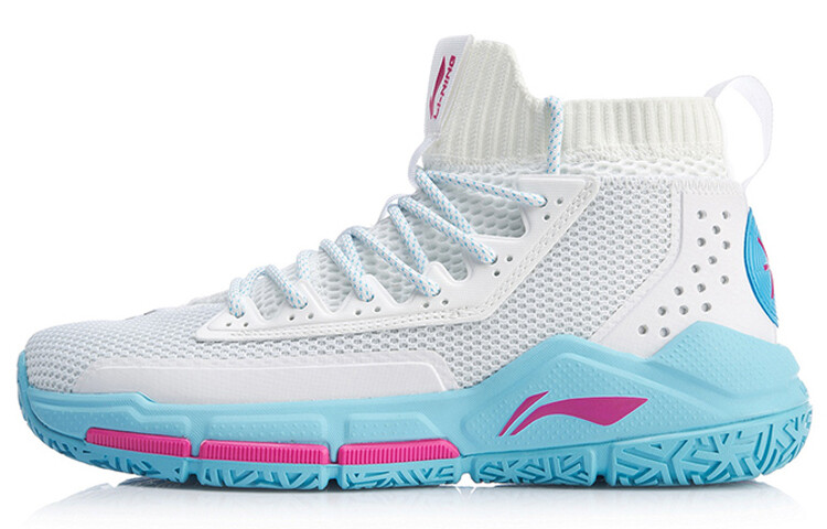 Баскетбольные кроссовки Wade Fission 5 мужские высокие белые/королевские синие/зеленые папоротники Lining
Баскетбольные кроссовки Wade Fission 5 мужские высокие белые/королевские синие/зеленые папоротники Lining