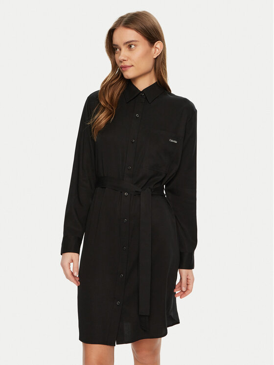 Платье-Рубашка стандартный крой J20J224819 Calvin Klein Jeans, черный
Платье-Рубашка стандартный крой J20J224819 Calvin Klein Jeans, черный