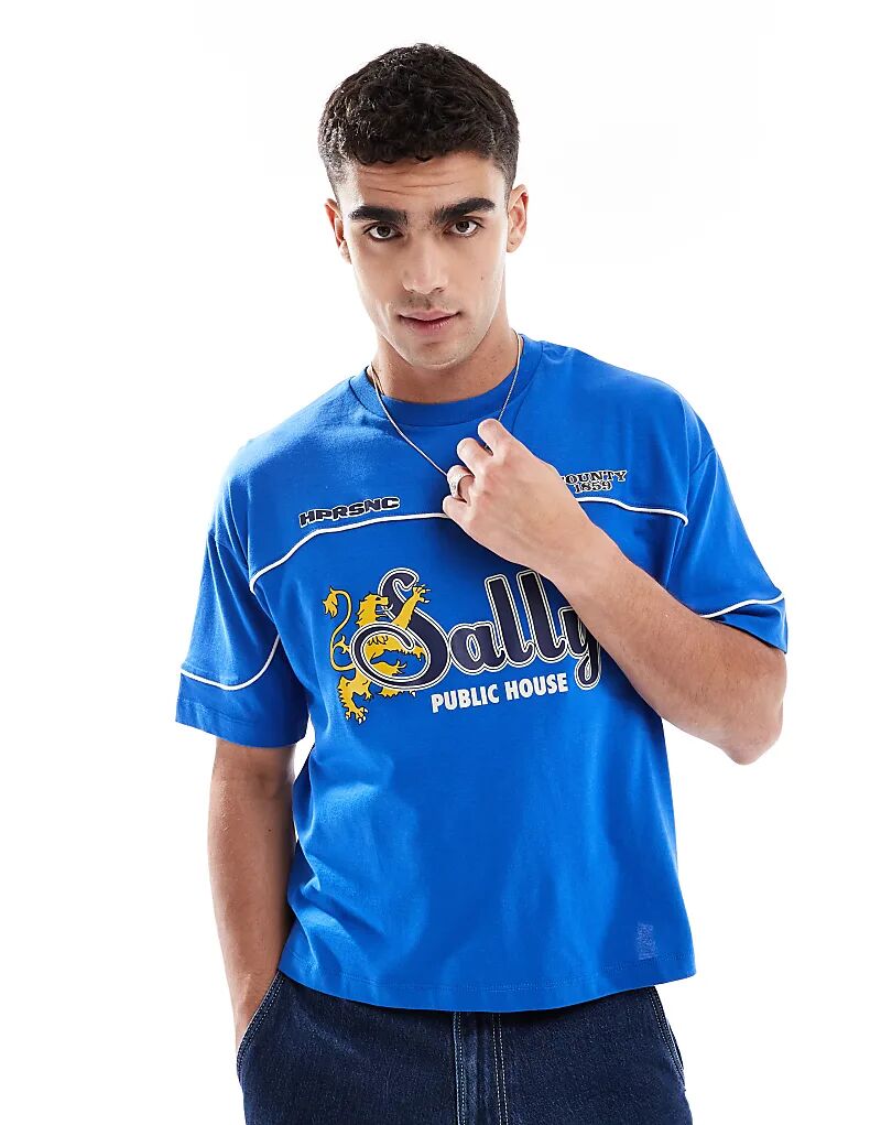 Футболка свободного кроя ASOS DESIGN свободного кроя со спортивной графикой синего цвета
Футболка свободного кроя ASOS DESIGN свободного кроя со спортивной графикой синего цвета