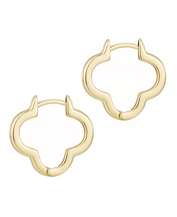 Позолоченные серьги-кольца в форме клевера Adornia, gold
Позолоченные серьги-кольца в форме клевера Adornia, gold