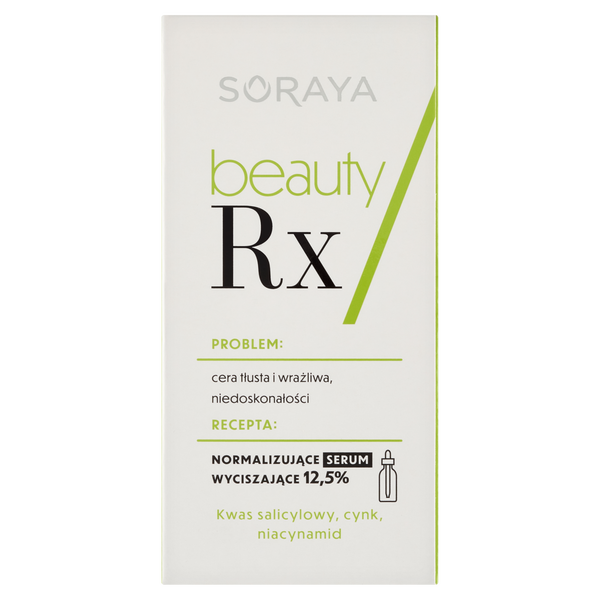 Нормализующая успокаивающая сыворотка для лица, 30 мл Soraya Beauty rx
Нормализующая успокаивающая сыворотка для лица, 30 мл Soraya Beauty rx