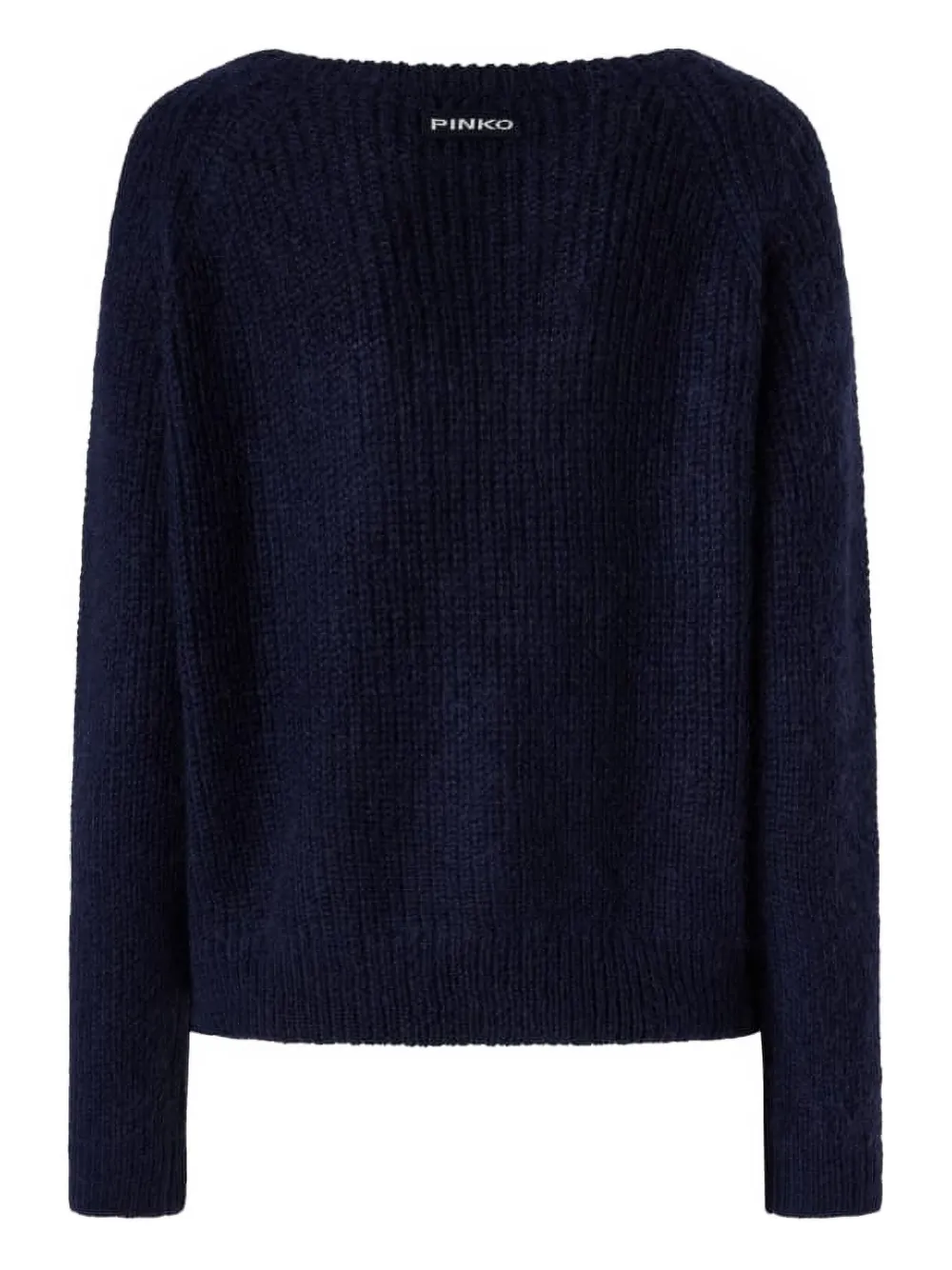 Ребристый трикотажный свитер PINKO, синий
Ребристый трикотажный свитер PINKO, синий