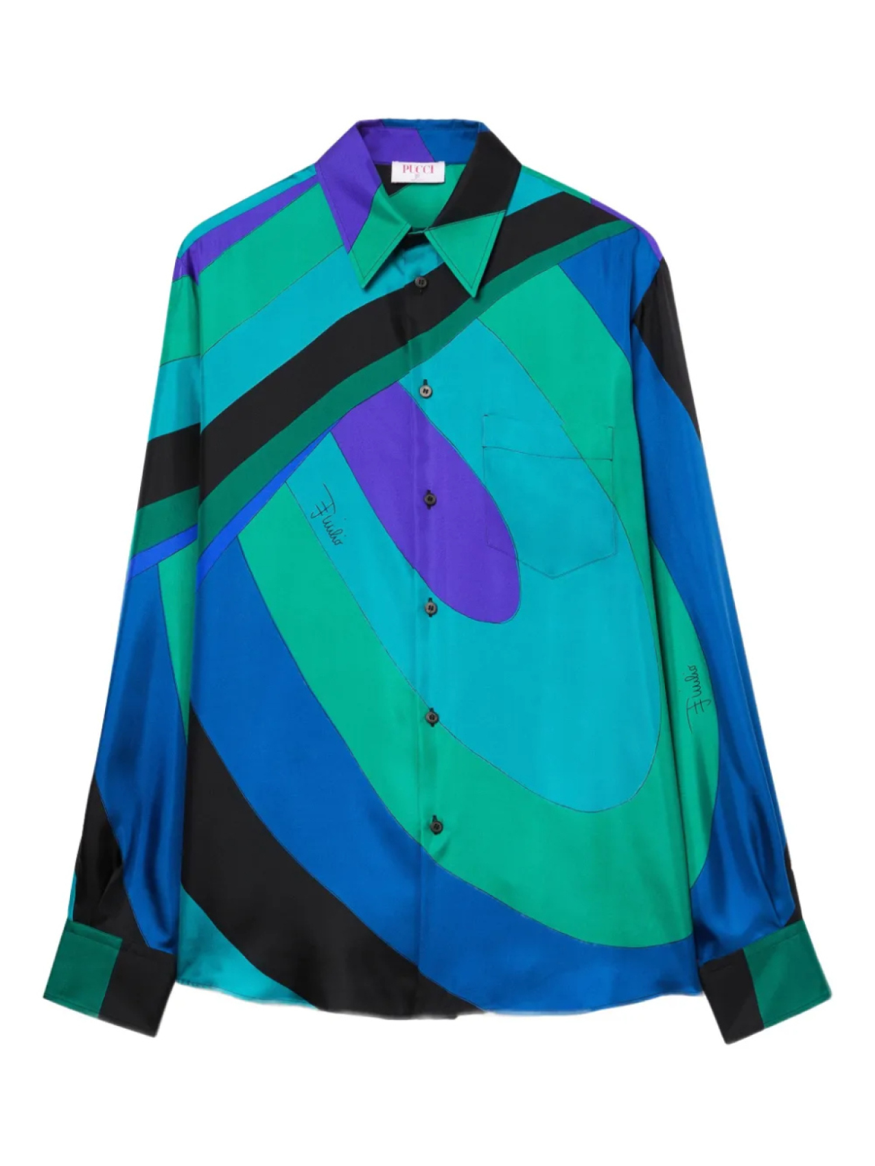 Рубашка с принтом Iride от PUCCI, зеленый
Рубашка с принтом Iride от PUCCI, зеленый