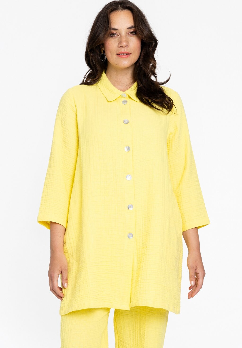 Блузка на пуговицах Yoek, желтый
Блузка на пуговицах Yoek, желтый