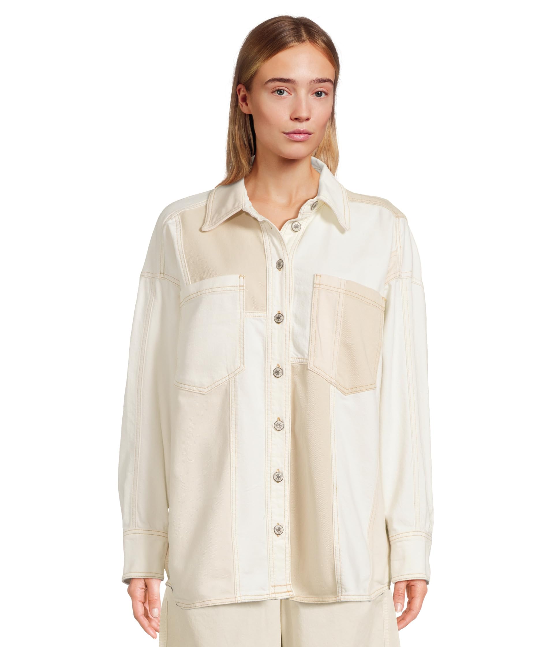 Рубашка Free People Ivory Mountain Roads Shirt, цвет Mixed 
Рубашка Free People Ivory Mountain Roads Shirt, цвет Mixed
