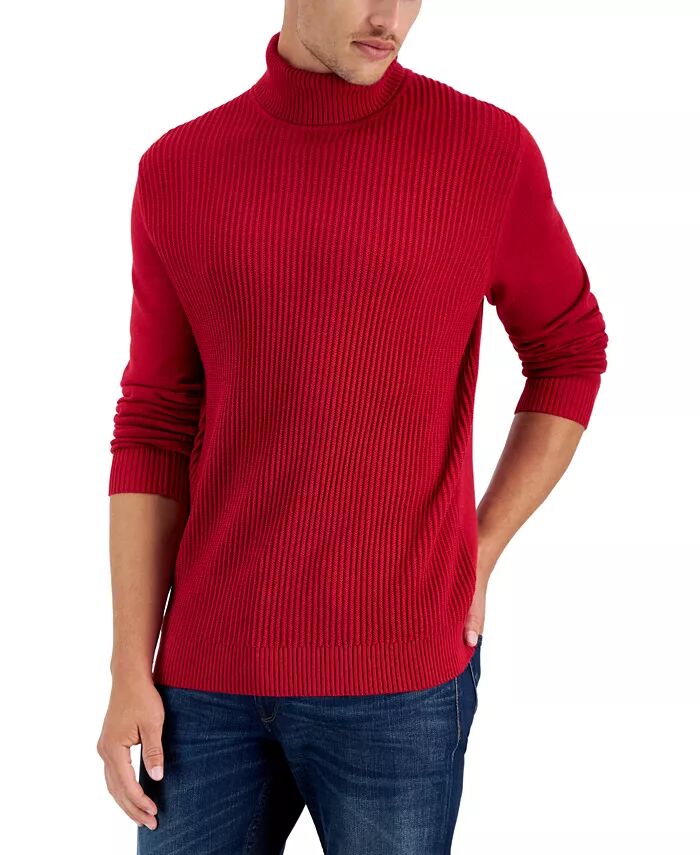 Мужской фактурный хлопковый свитер с высоким воротом Club Room, красный
Мужской фактурный хлопковый свитер с высоким воротом Club Room, красный