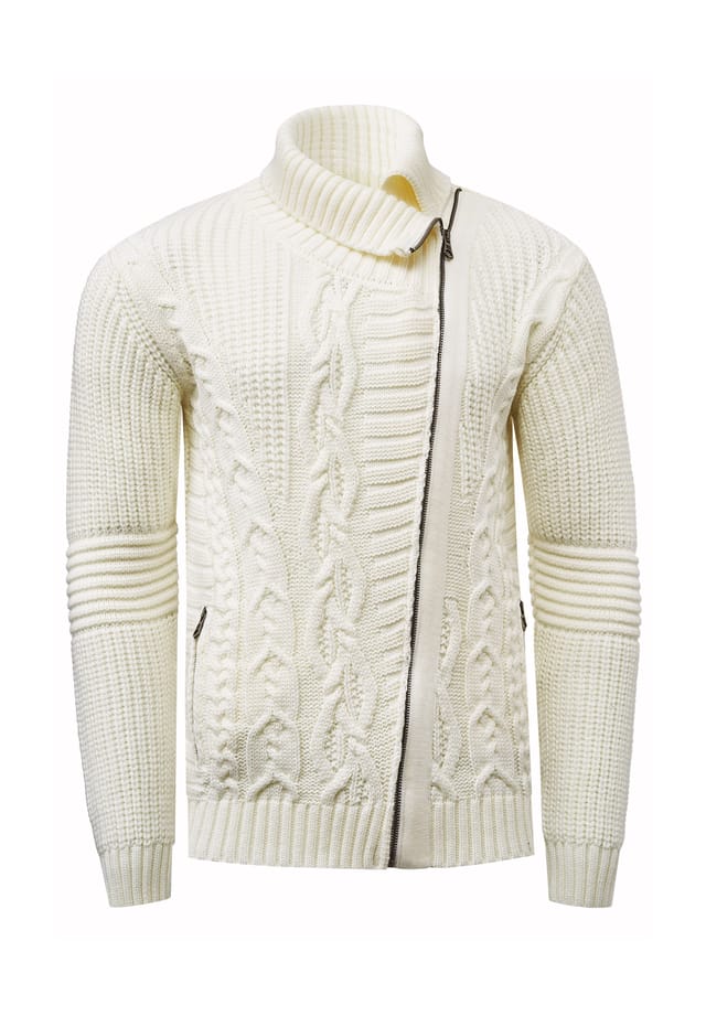 Кардиган с асимметричной молнией Rusty Neal, экрю
Кардиган с асимметричной молнией Rusty Neal, экрю