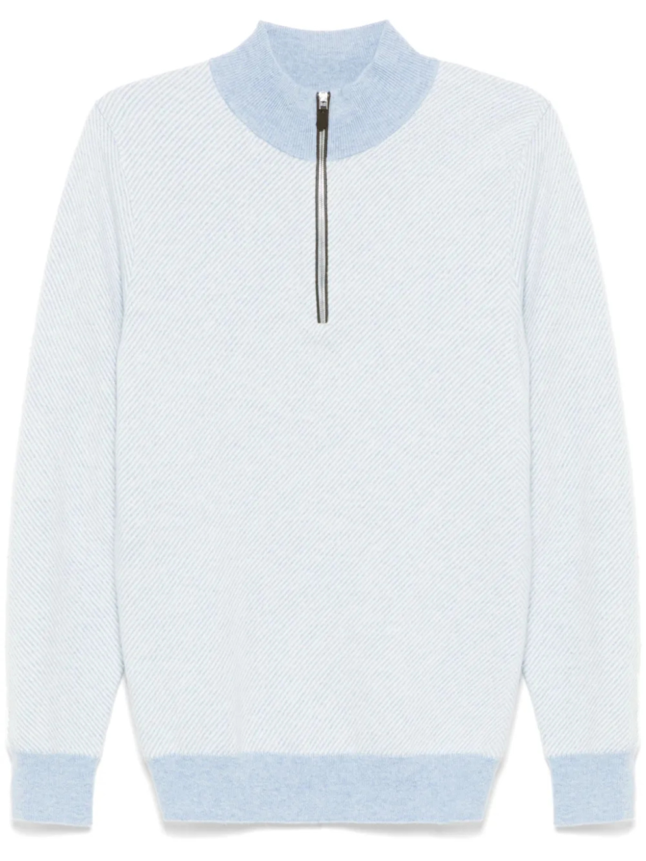 Свитер Temple Jacquard Half Zip N.Peal, белый 
Свитер Temple Jacquard Half Zip N.Peal, белый