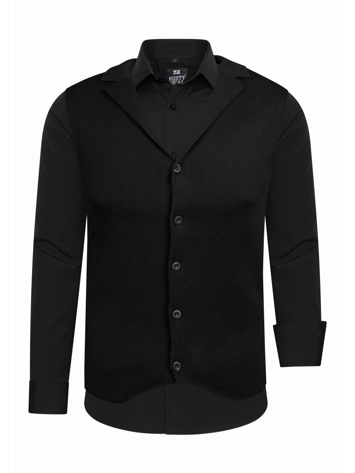 Rusty Neal Комплект из рубашки и жилета (2 шт.), черный
Rusty Neal Комплект из рубашки и жилета (2 шт.), черный