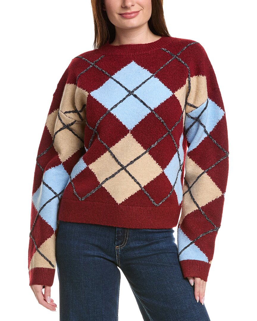 Свитер с узором «Аргайл» от English Factory English Factory, красный
Свитер с узором «Аргайл» от English Factory English Factory, красный