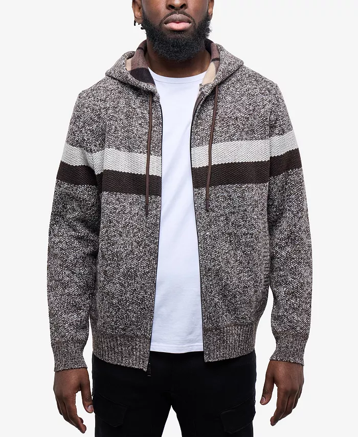 Мужской свитер с капюшоном, флисовой подкладкой, застежкой-молнией и полосками Cultura, коричневый
Мужской свитер с капюшоном, флисовой подкладкой, застежкой-молнией и полосками Cultura, коричневый