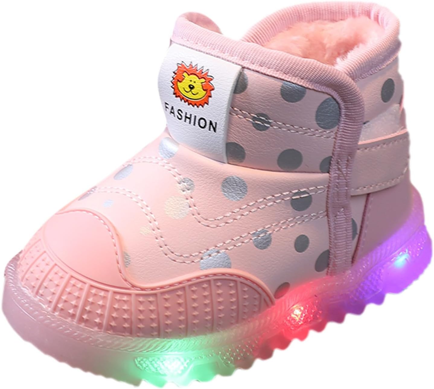 Светящиеся ботиночки для малышей, девочек и мальчиков, плоские водонепроницаемые ботинки, новорожденные, на молнии, мультяшные кроссовки, обувь для ходьбы Generic, розовый
Светящиеся ботиночки для малышей, девочек и мальчиков, плоские водонепроницаемые ботинки, новорожденные, на молнии, мультяшные кроссовки, обувь для ходьбы Generic, розовый