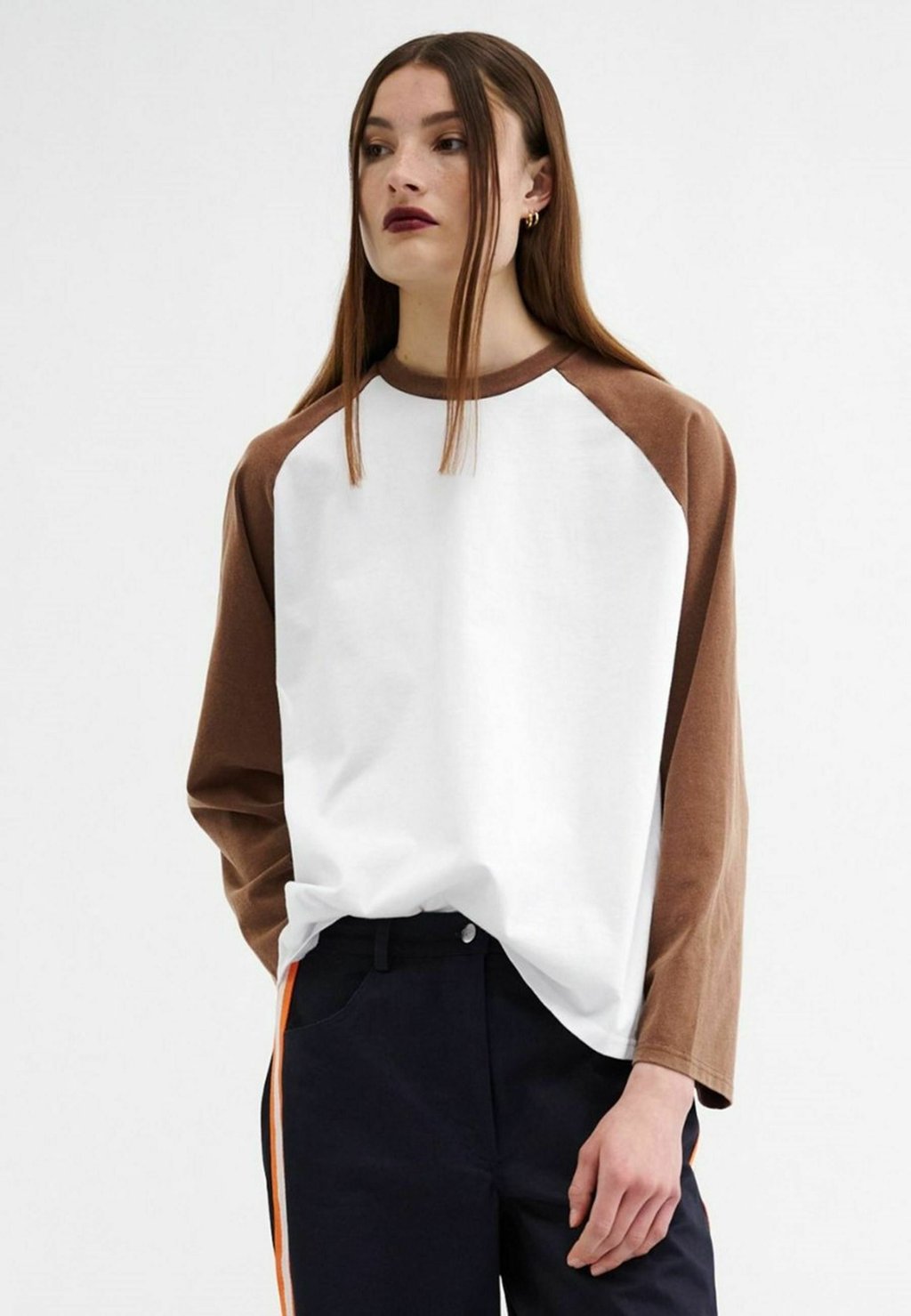 Топ с длинными рукавами Résumé, коричневый 
Топ с длинными рукавами Résumé, коричневый