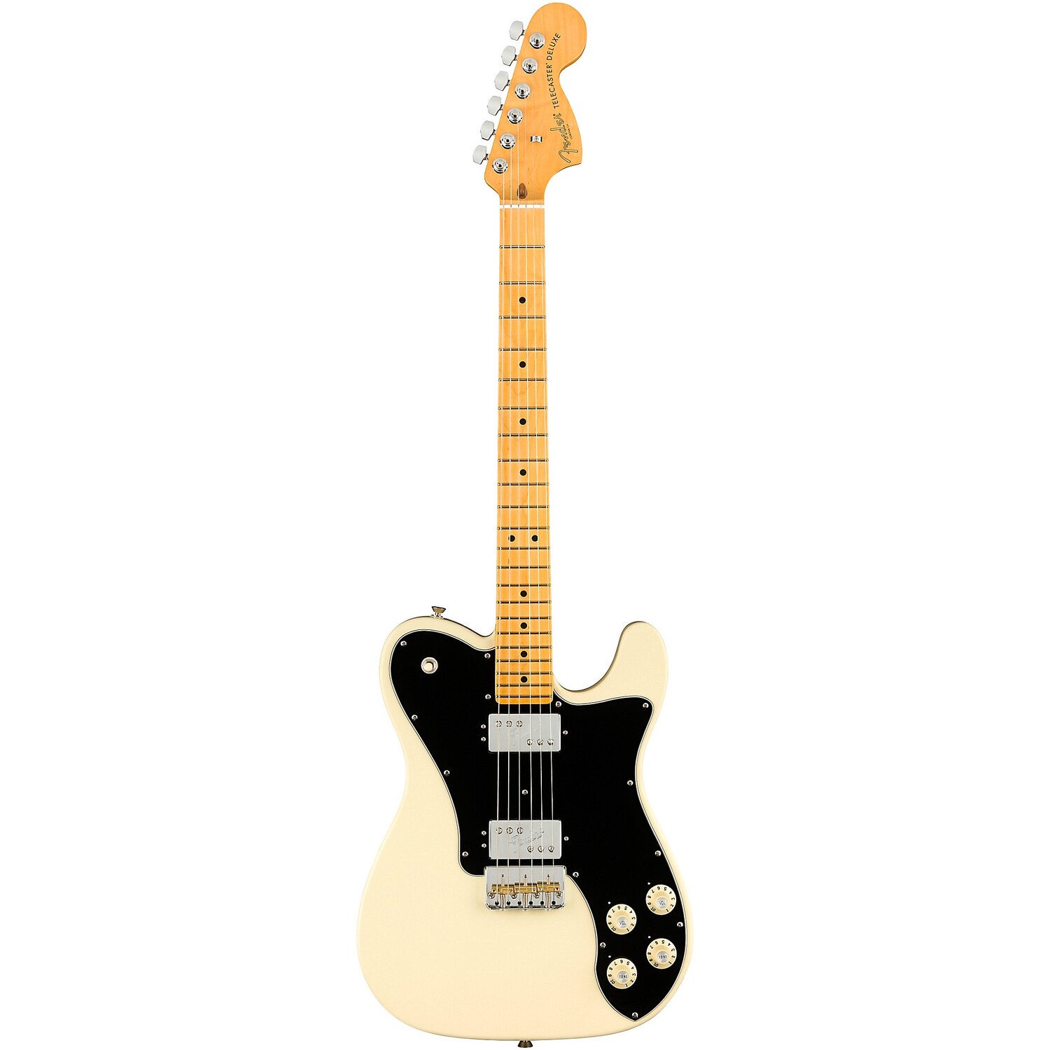 Электрогитара Fender American Professional II Telecaster Deluxe с кленовым грифом, олимпийский белый цвет
Электрогитара Fender American Professional II Telecaster Deluxe с кленовым грифом, олимпийский белый цвет