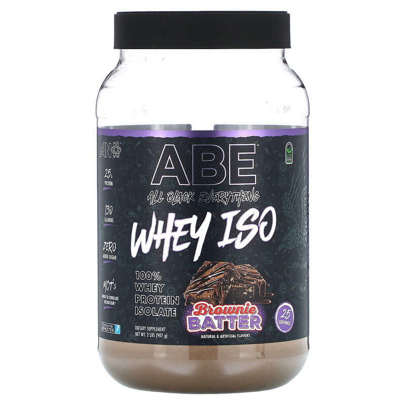 ABE, Whey ISO, сывороточный шоколад, тесто для брауни, 907 г (2 фунта)
ABE, Whey ISO, сывороточный шоколад, тесто для брауни, 907 г (2 фунта)