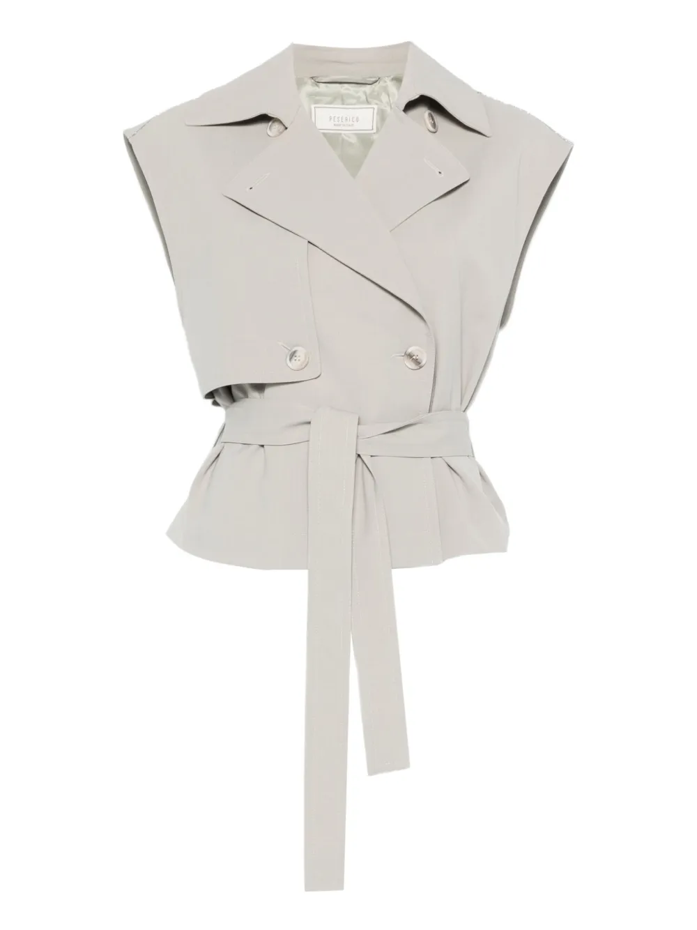 Двубортная куртка без рукавов Peserico, серый
Двубортная куртка без рукавов Peserico, серый