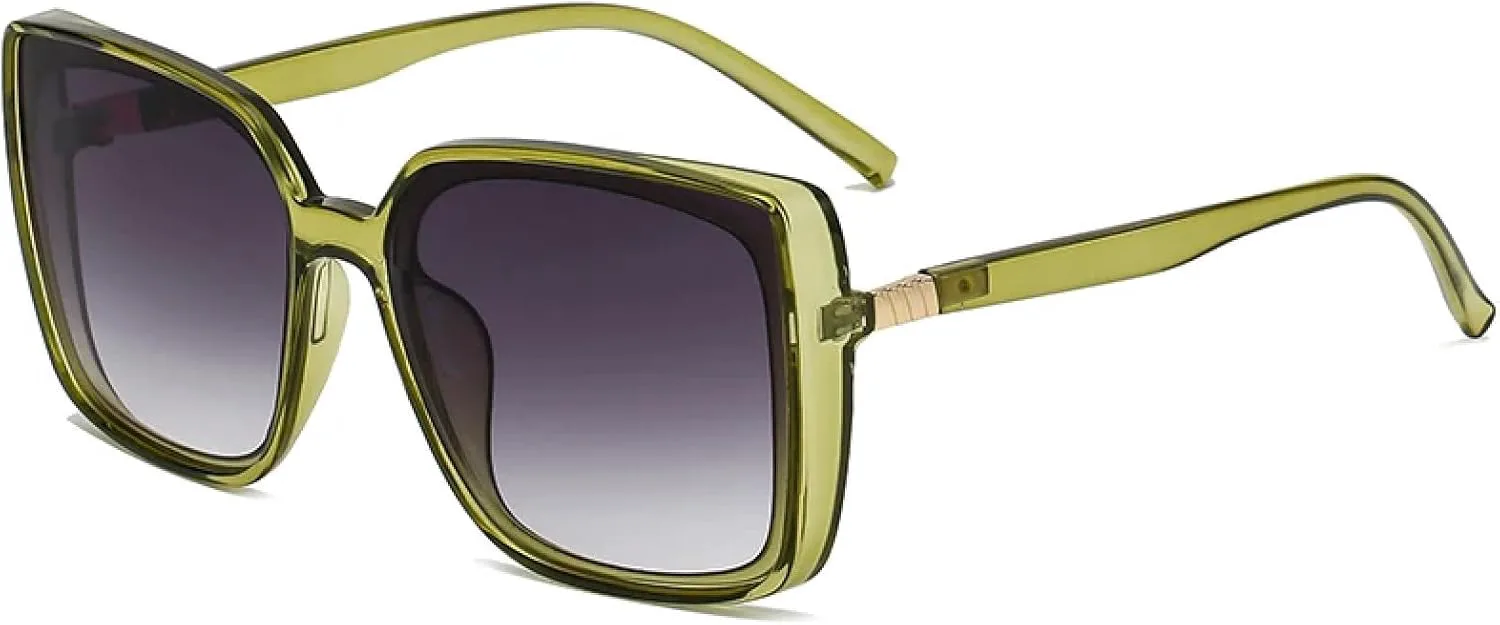 Модные солнцезащитные очки большого размера для женщин, винтажные солнцезащитные очки в крупной оправе для мужчин, очки с градиентными линзами HHZZYVY, Green
Модные солнцезащитные очки большого размера для женщин, винтажные солнцезащитные очки в крупной оправе для мужчин, очки с градиентными линзами HHZZYVY, Green