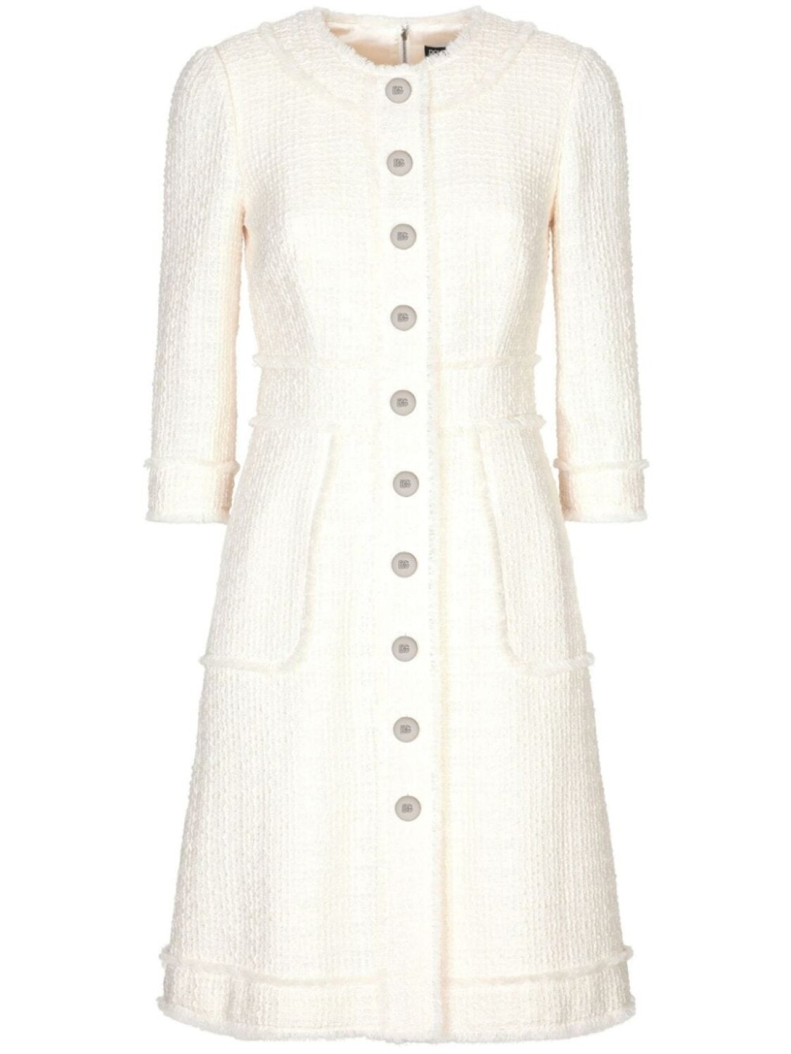 Твидовое платье A-силуэта Dolce & Gabbana, нейтральный цвет
Твидовое платье A-силуэта Dolce & Gabbana, нейтральный цвет