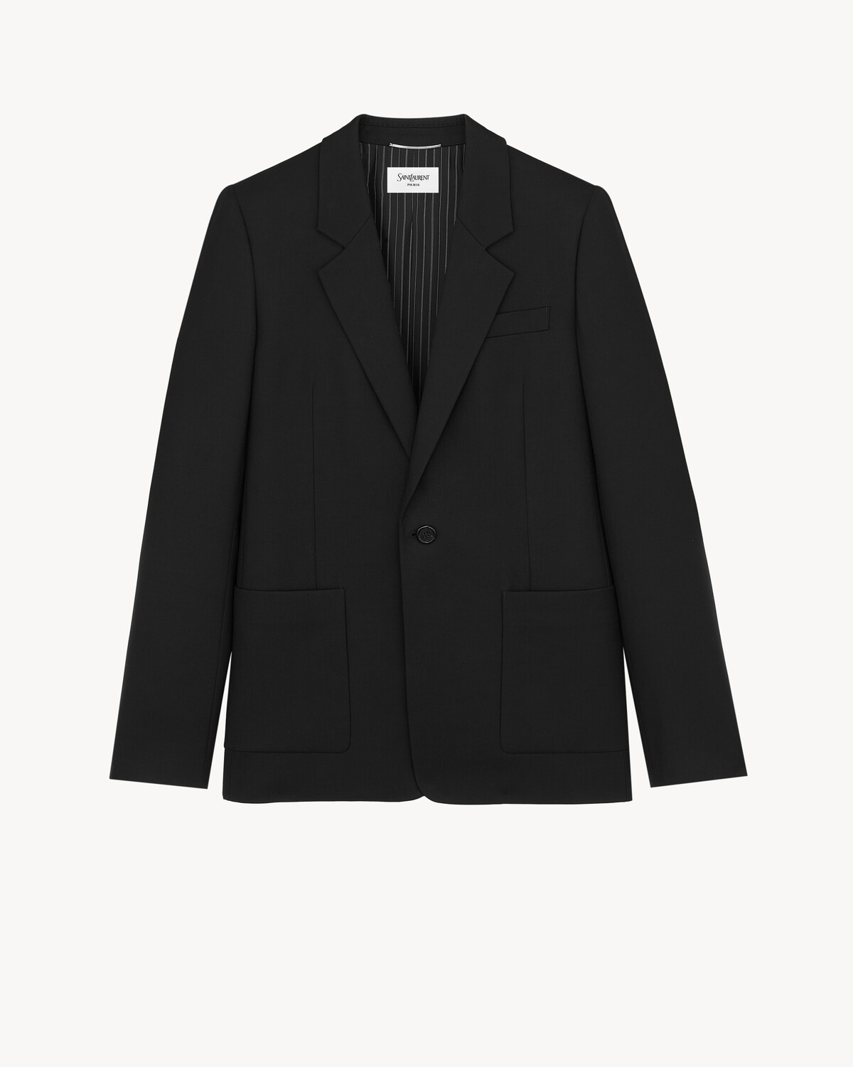 Жакет из шерстяного габардина Saint Laurent, черный
Жакет из шерстяного габардина Saint Laurent, черный