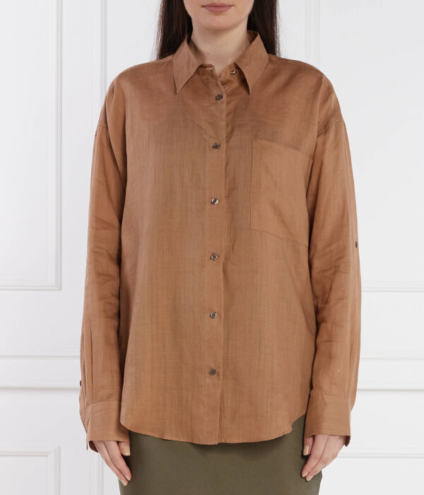 Рубашка женская Boss Orange из рами, коричневый
Рубашка женская Boss Orange из рами, коричневый