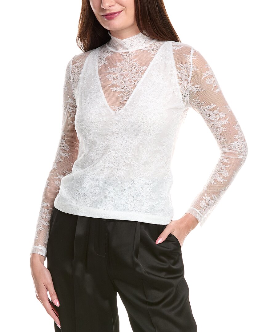 Майж кружевный топ Maje, белый 
Майж кружевный топ Maje, белый