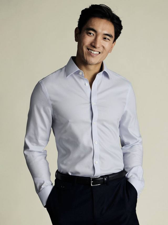 Хлопковая рубашка Slim Fit Charles Tyrwhitt, Ice Blue
Хлопковая рубашка Slim Fit Charles Tyrwhitt, Ice Blue