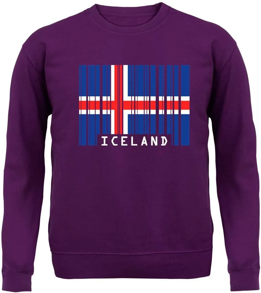 Свитер Unisex Crewneck Dressdown Iceland Barcode Style Flag
Свитер Unisex Crewneck Dressdown Iceland Barcode Style Flag