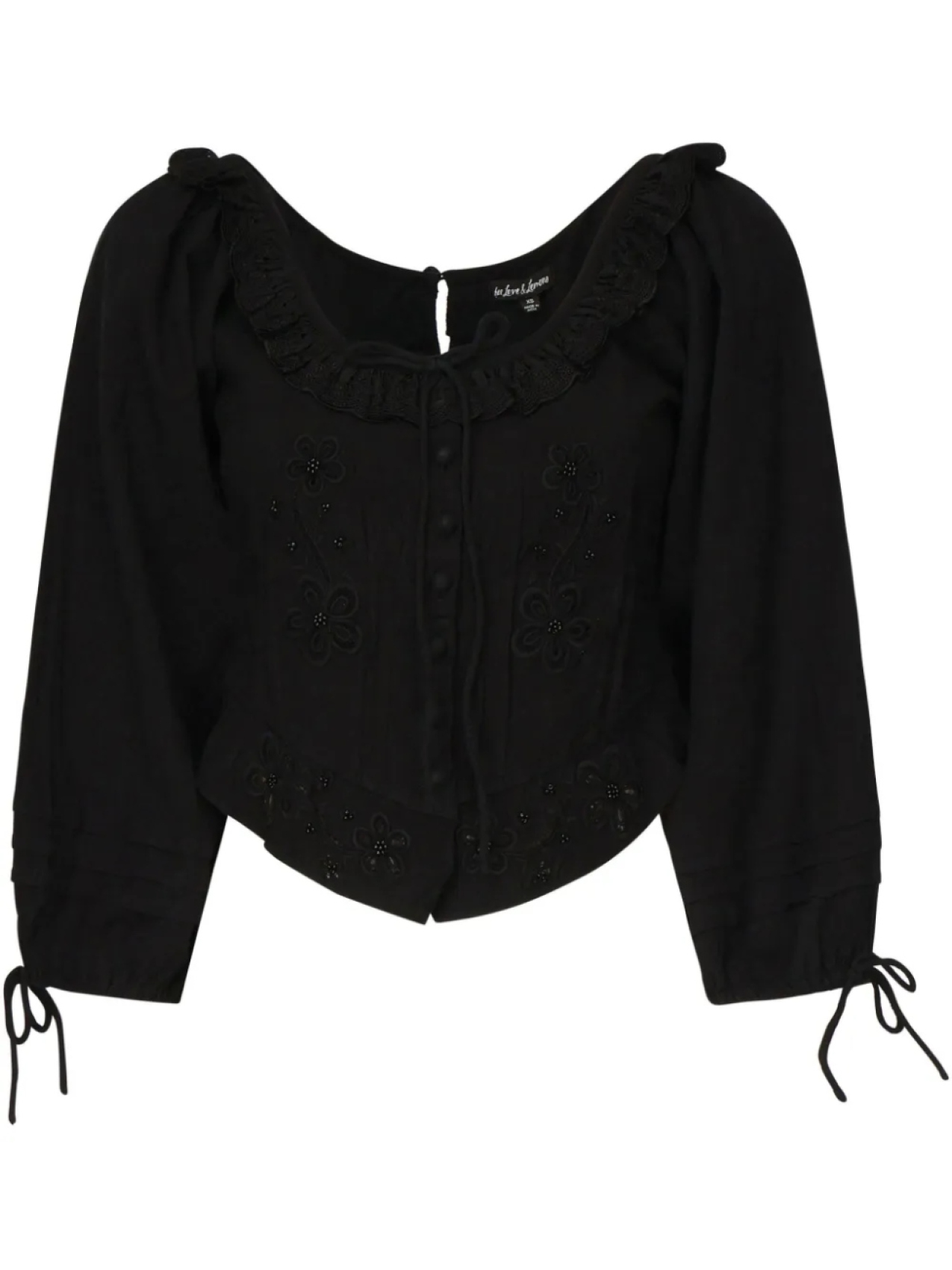 Блузка Харлоу «За любовь и лимоны» For Love And Lemons, черный
Блузка Харлоу «За любовь и лимоны» For Love And Lemons, черный