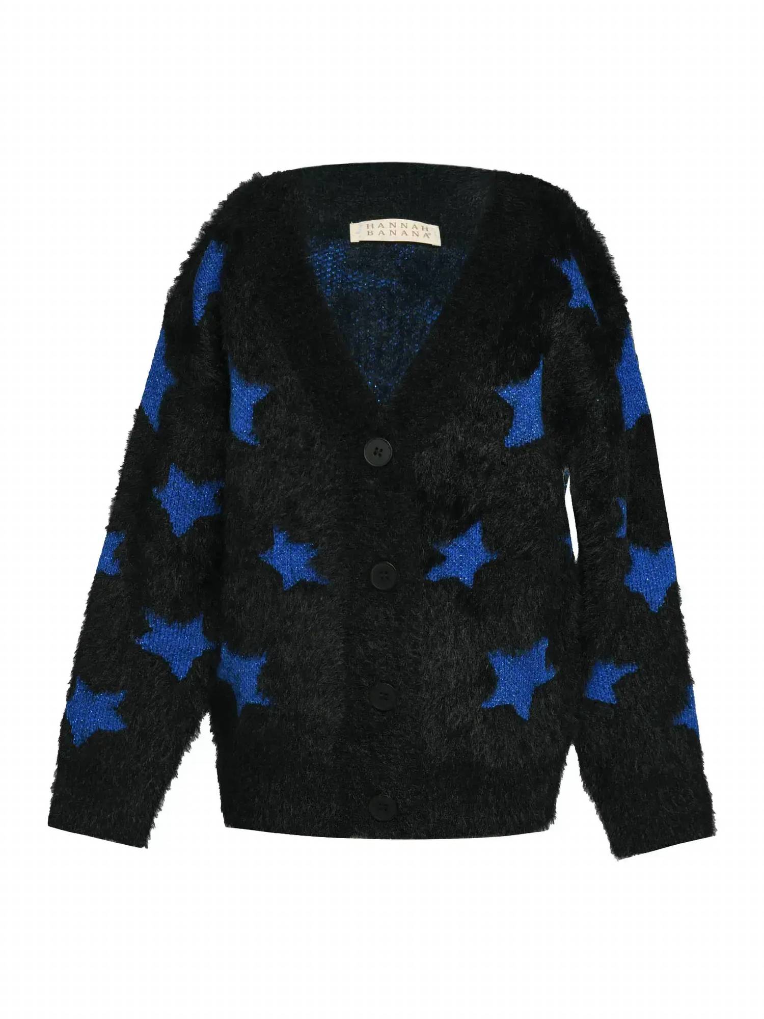 Кардиган для девочек с принтом звезд по всей поверхности в цветных блоках, черный/мульти Hannah Banana
Кардиган для девочек с принтом звезд по всей поверхности в цветных блоках, черный/мульти Hannah Banana