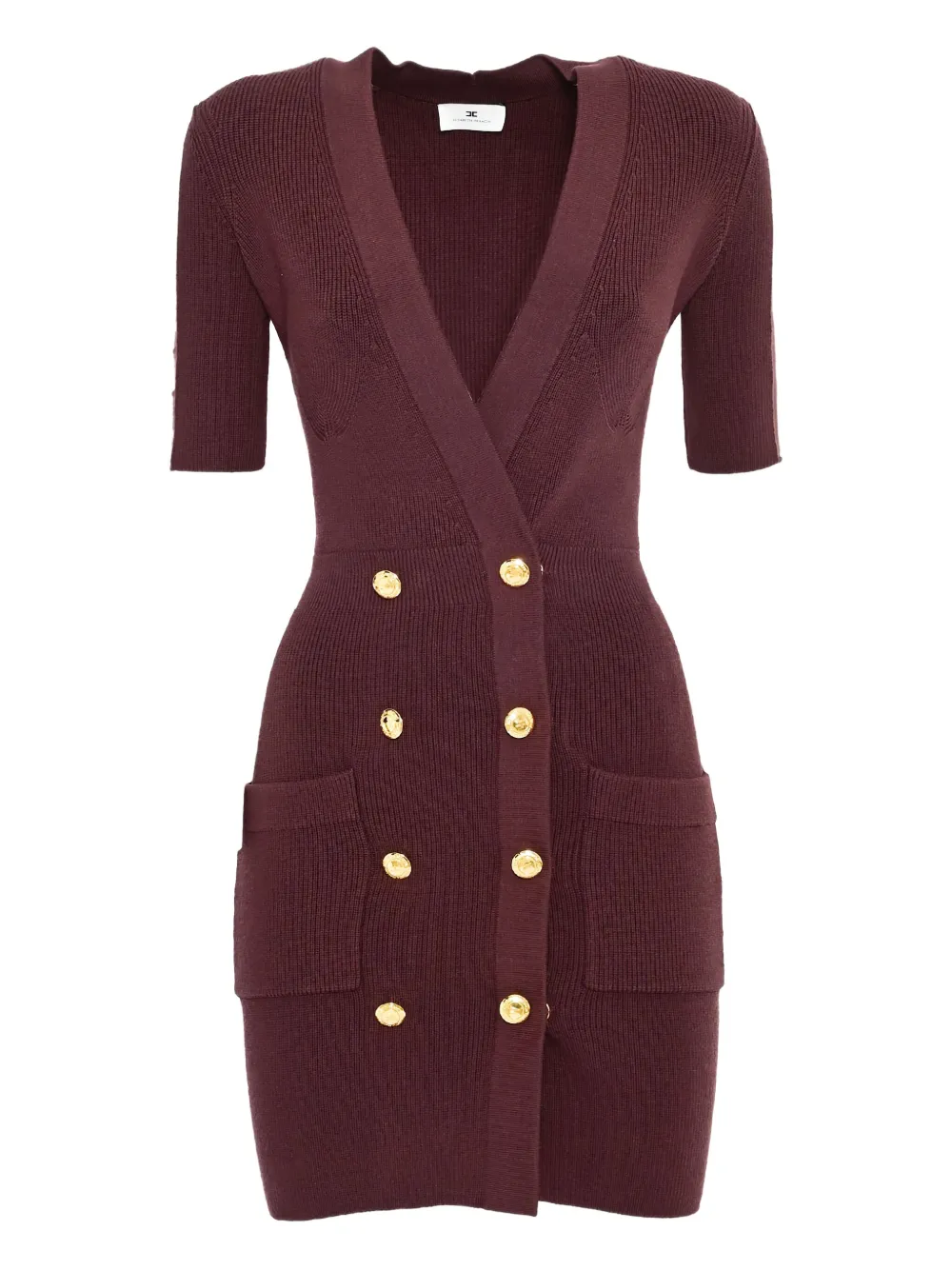 Платье в рубчик на пуговицах Elisabetta Franchi, красный
Платье в рубчик на пуговицах Elisabetta Franchi, красный