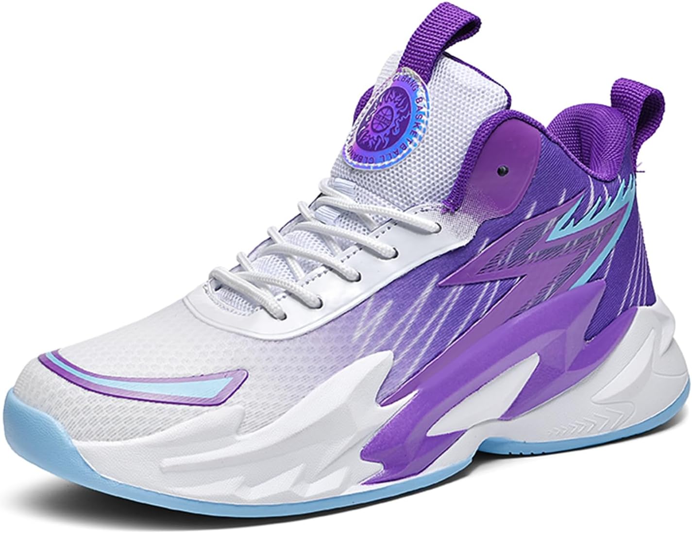Мужские высокие кроссовки с сеткой, круглый носок, шнуровка, высокие баскетбольные кроссовки с противоскользящей подошвой и амортизацией, осенне-зимняя спортивная обувь, подходящая для уличного баскетбола, спортзала и бега Qaoterod, фиолетовый
Мужские высокие кроссовки с сеткой, круглый носок, шнуровка, высокие баскетбольные кроссовки с противоскользящей подошвой и амортизацией, осенне-зимняя спортивная обувь, подходящая для уличного баскетбола, спортзала и бега Qaoterod, фиолетовый
