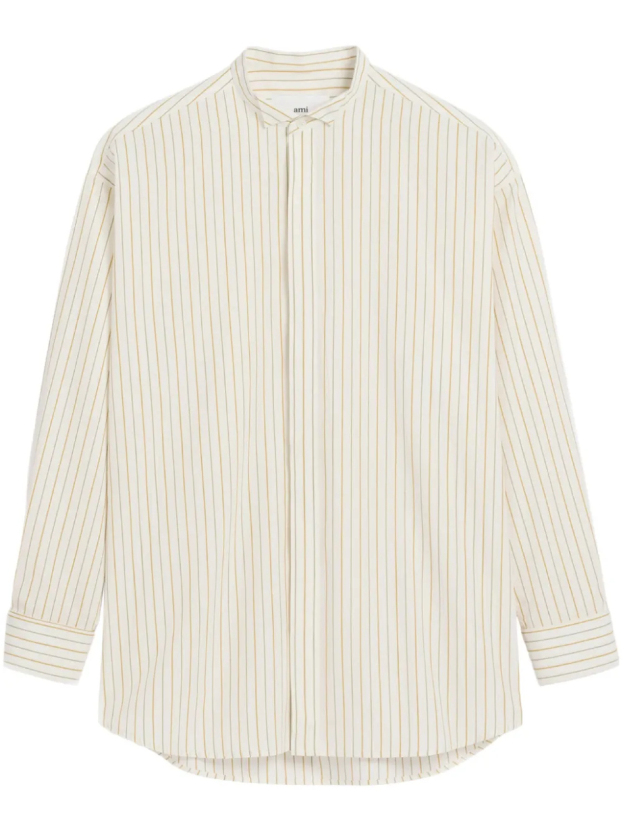 Рубашка с распашным воротником AMI Paris, белый
Рубашка с распашным воротником AMI Paris, белый