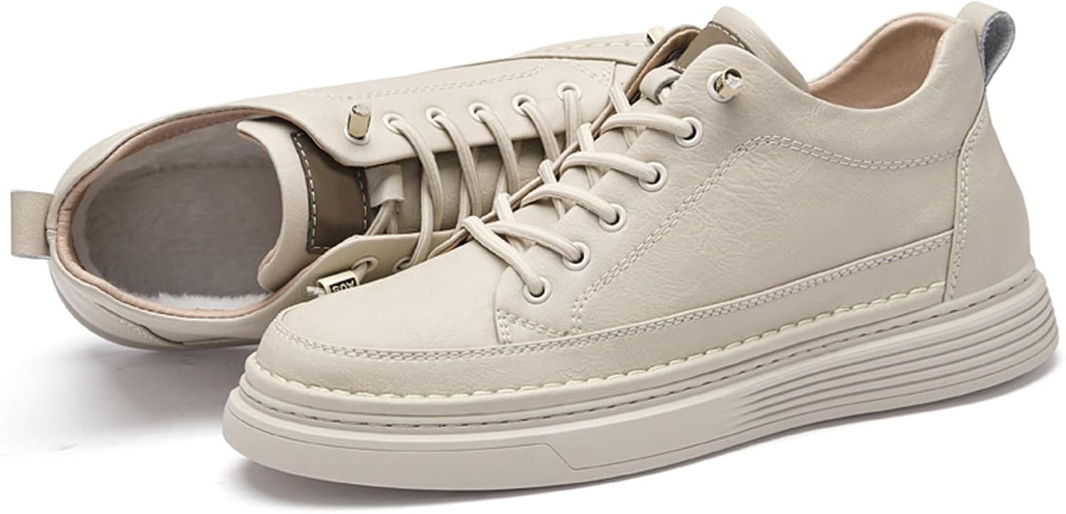 Мужские невидимые кроссовки с увеличением роста на 6 см, кожаные повседневные туфли с дышащей или плюшевой подкладкой Cerythrina, Beige-lined
Мужские невидимые кроссовки с увеличением роста на 6 см, кожаные повседневные туфли с дышащей или плюшевой подкладкой Cerythrina, Beige-lined