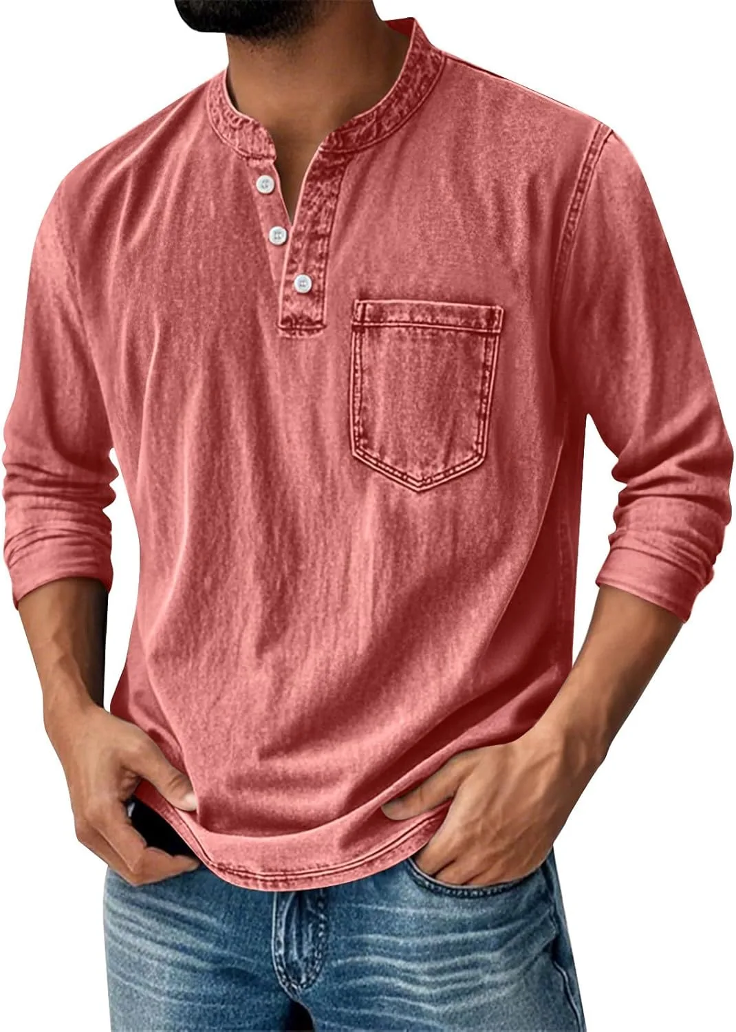 Футболка-поло Mokaloha для мужчин, винтажная, с длинным рукавом и воротником-стойкой
Футболка-поло Mokaloha для мужчин, винтажная, с длинным рукавом и воротником-стойкой