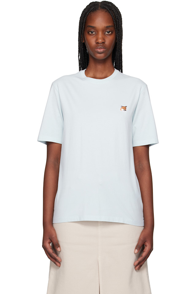 Футболка с вышивкой лисьей головы Regular Maison Kitsuné, синий
Футболка с вышивкой лисьей головы Regular Maison Kitsuné, синий