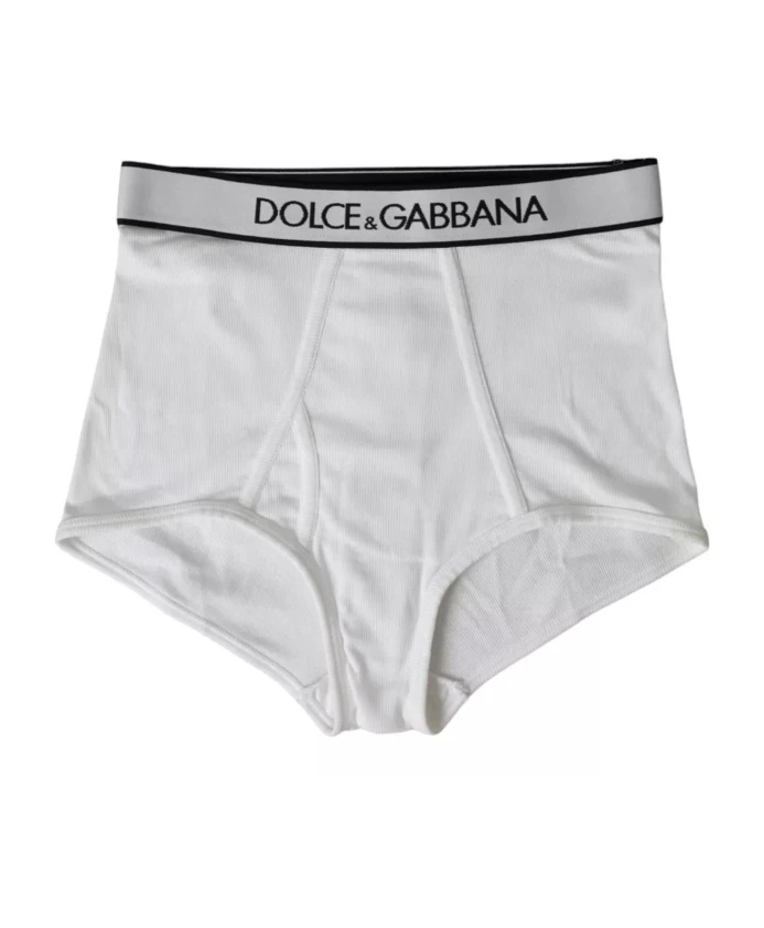 Белые ребристые хлопковые трусы-слипы Dolce & Gabbana, белый
Белые ребристые хлопковые трусы-слипы Dolce & Gabbana, белый