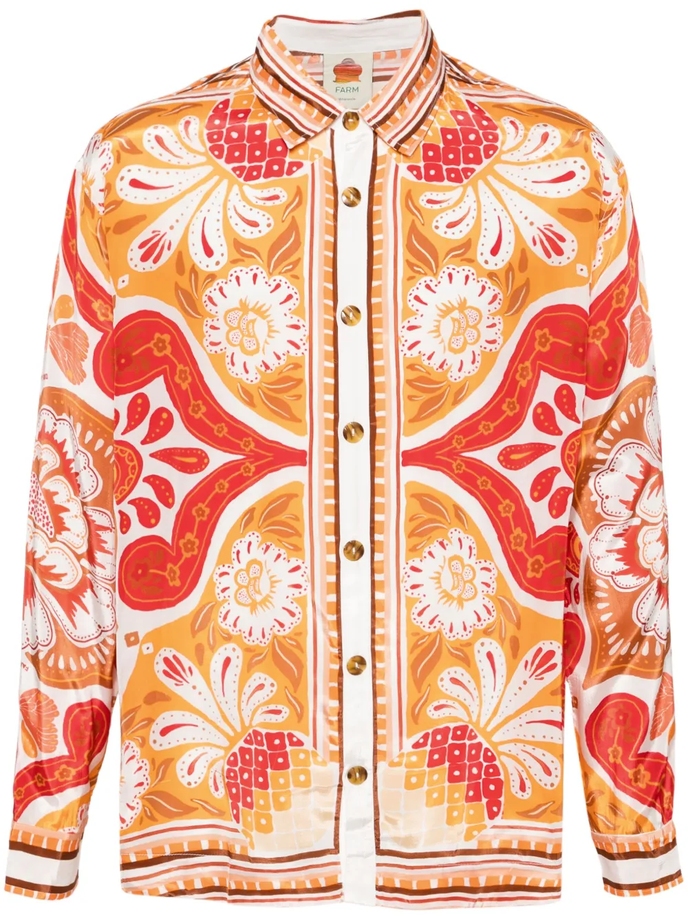 Атласная рубашка Wonderful Scarf FARM Rio, оранжевый
Атласная рубашка Wonderful Scarf FARM Rio, оранжевый