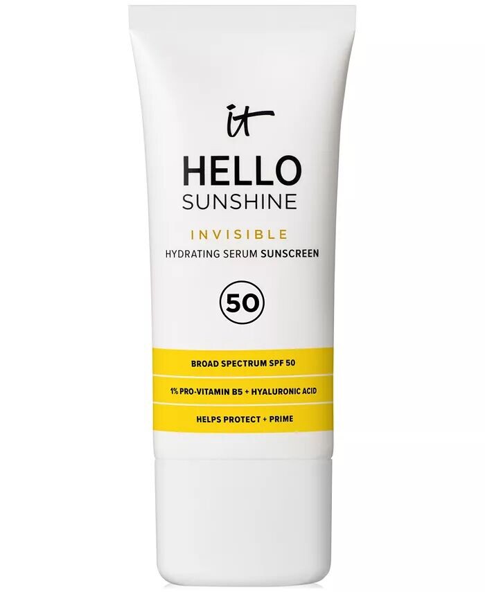 Hello Sunshine Невидимый солнцезащитный крем для лица SPF 50 It Cosmetics
Hello Sunshine Невидимый солнцезащитный крем для лица SPF 50 It Cosmetics