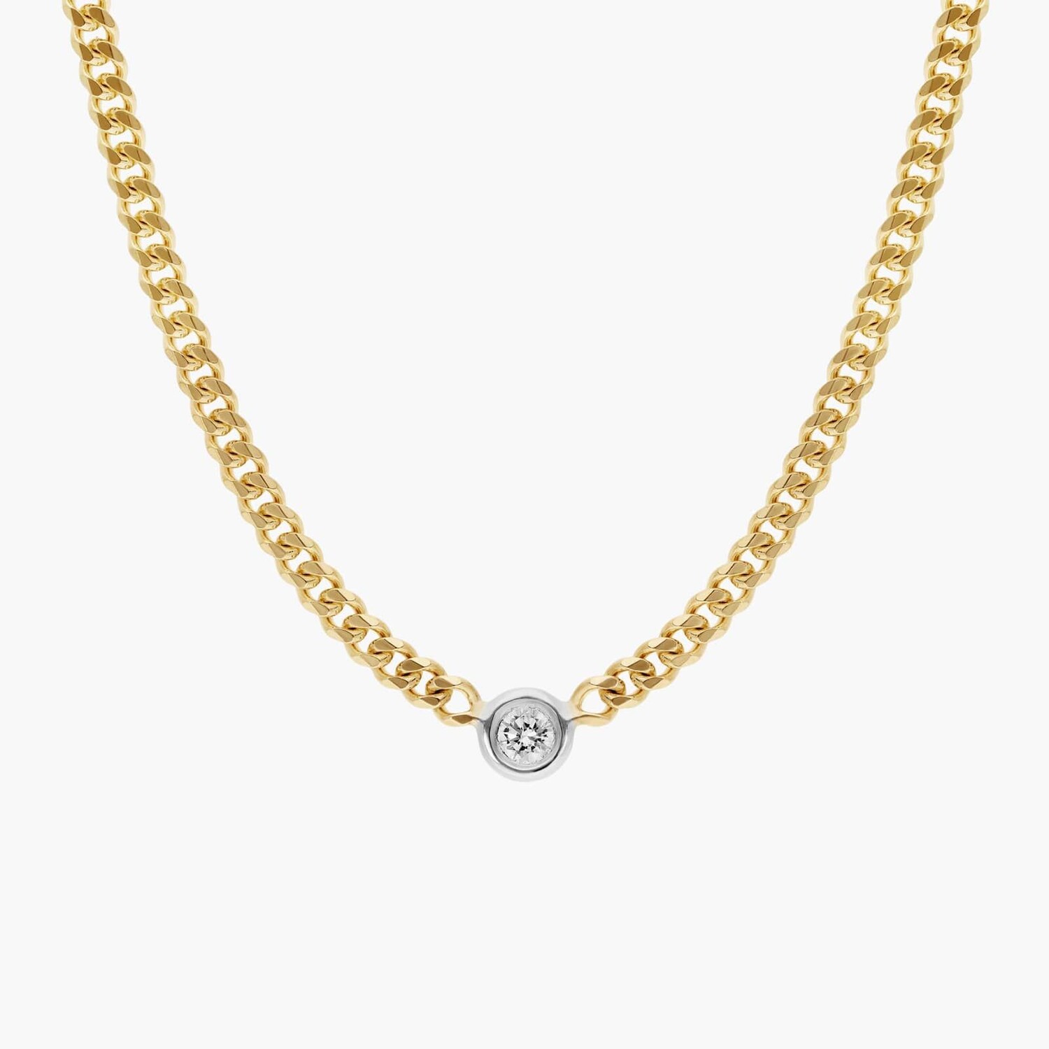 Ожерелье с бриллиантами в виде панцирных звеньев из 14-каратного желтого золота (1/10 карата) Blue Nile
Ожерелье с бриллиантами в виде панцирных звеньев из 14-каратного желтого золота (1/10 карата) Blue Nile