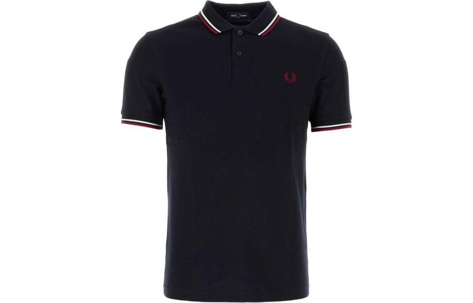 Короткая поло с короткими рукавами и двумя контрастными концами FRED PERRY, темно-синий
Короткая поло с короткими рукавами и двумя контрастными концами FRED PERRY, темно-синий