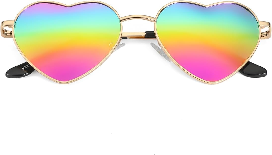 Поляризованные солнцезащитные очки NIDOVIX в форме сердца для женщин, винтажный стиль, милые и очаровательные солнцезащитные очки с металлической оправой и защитой от УФ-излучения UV400, 01 Gold/Rainbow Mirror
Поляризованные солнцезащитные очки NIDOVIX в форме сердца для женщин, винтажный стиль, милые и очаровательные солнцезащитные очки с металлической оправой и защитой от УФ-излучения UV400, 01 Gold/Rainbow Mirror